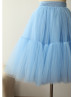 Sky Blue Tulle Short Tutu Skirt